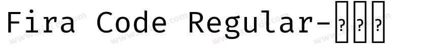 Fira Code Regular字体转换